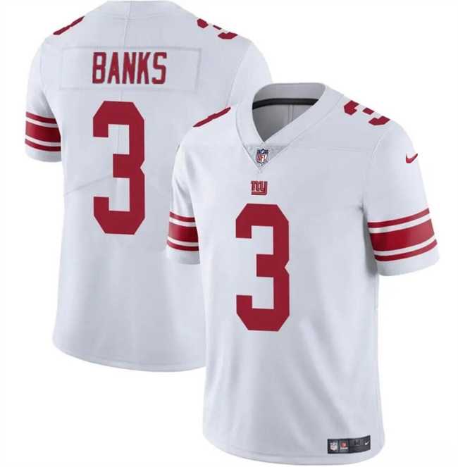 Men & Women & Youth New York Giants #3 Deonte Banks White Vapor Untouchable Limited Football Stitched Jersey->new york jets->NFL Jersey